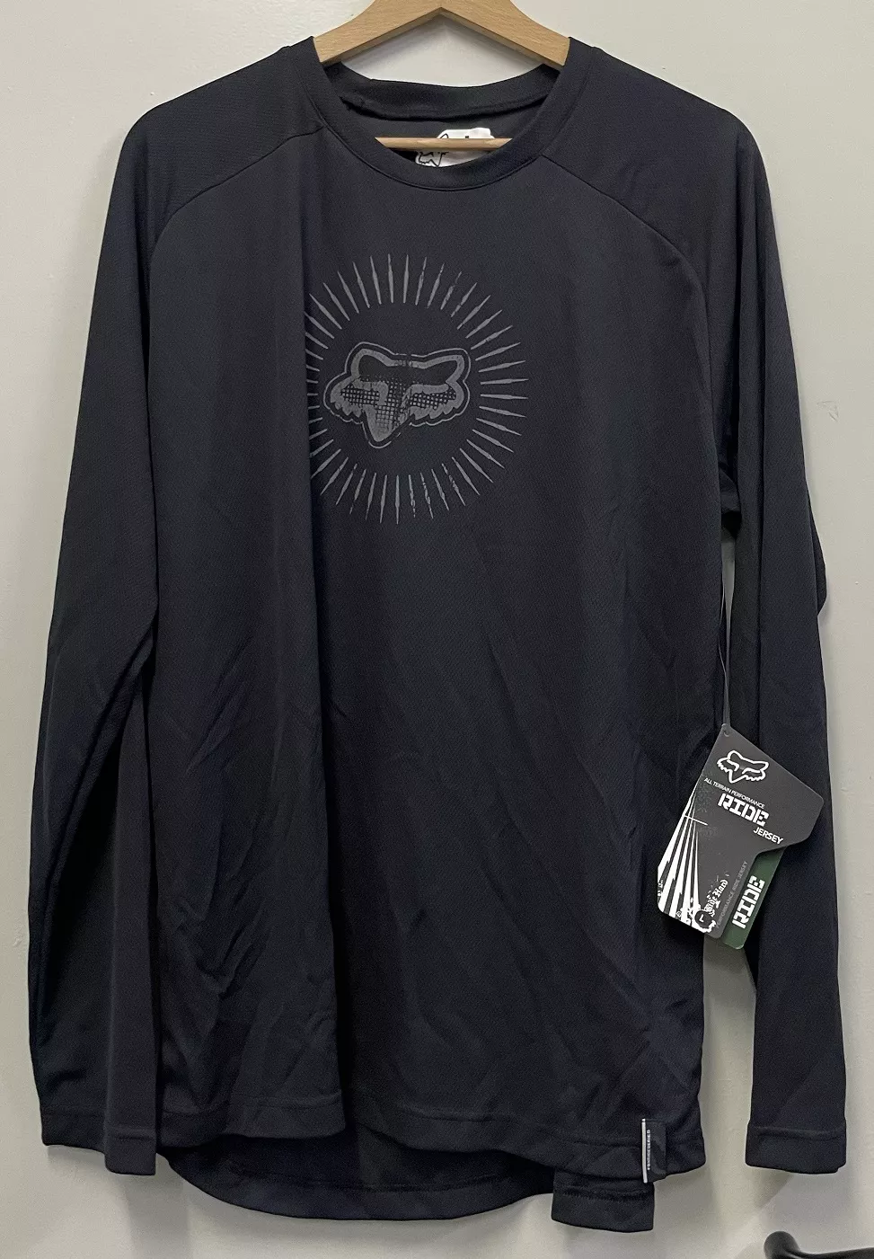 Maillot motocross Fox noir T.L