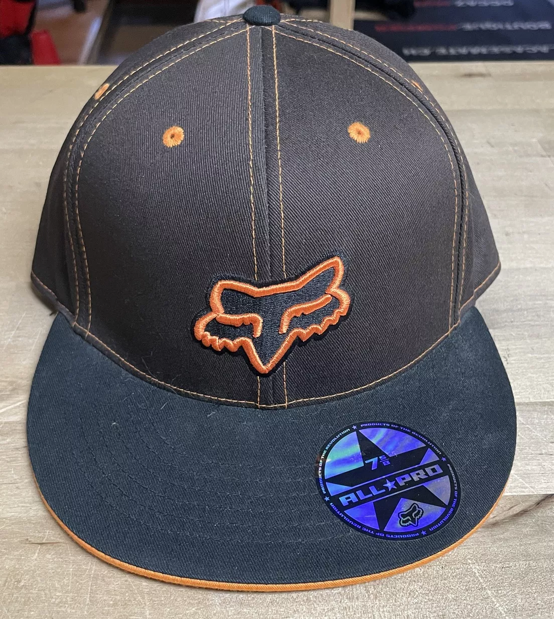 Casquette Fox marron/orange