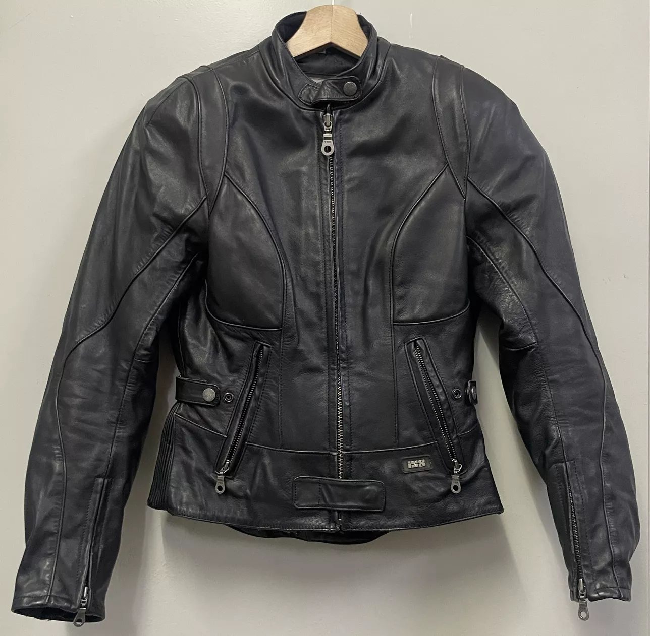 Blouson cuir dame IXS T.DS