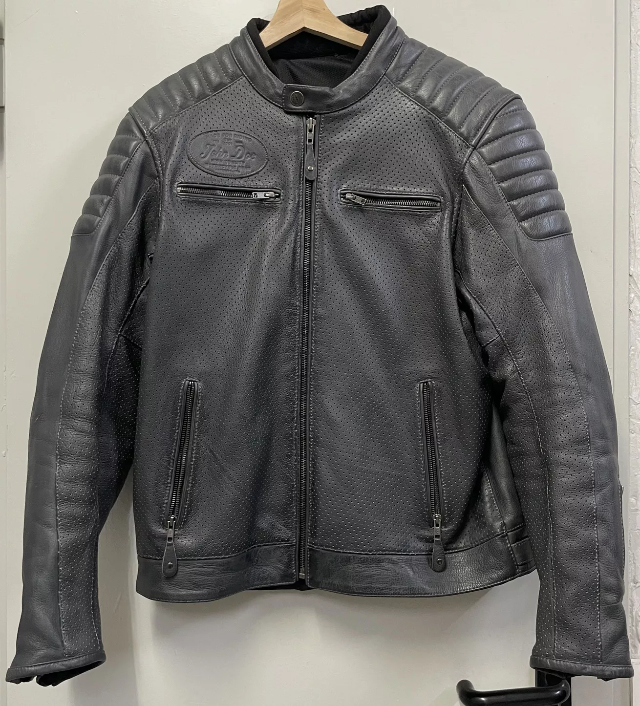 Blouson cuir été John Doe T.XL