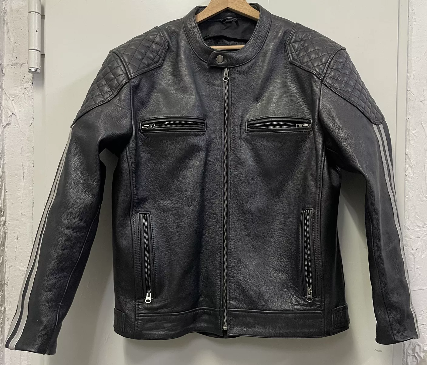 Blouson cuir Visage T.XL