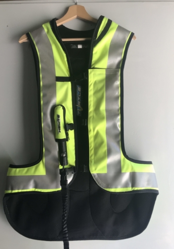 Airbag Helite jaune fluo – taille S