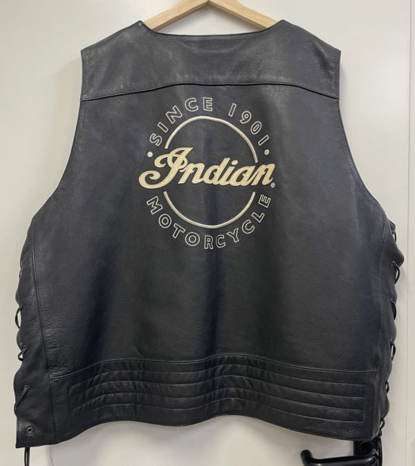 Gilet en cuir Indian - Taille 4XL – Image 2