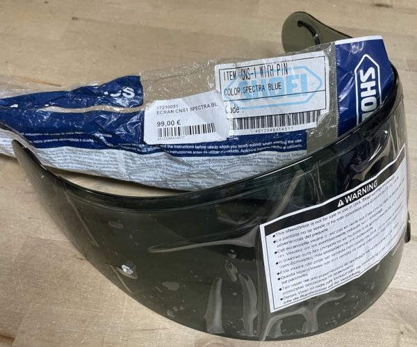 Visière casque Shoei CNS-1 Spectra Blue